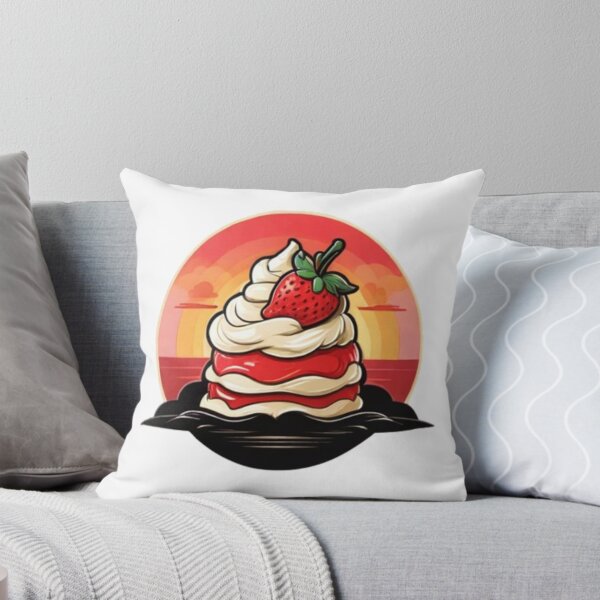Item preview, Peachy Sunset Strawberry Shortcake: Delightful Dessert Vibes designed and sold by AYACHI90.