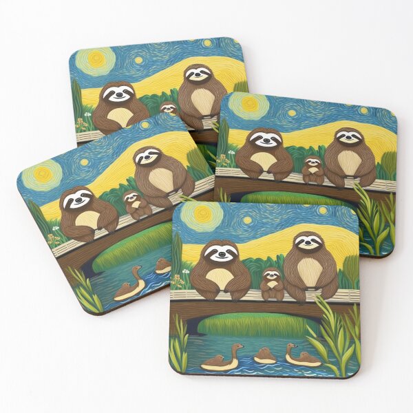 Item preview, Smily Sloths Family At The Riversides Zoo Pals designed and sold by sportsimpact.