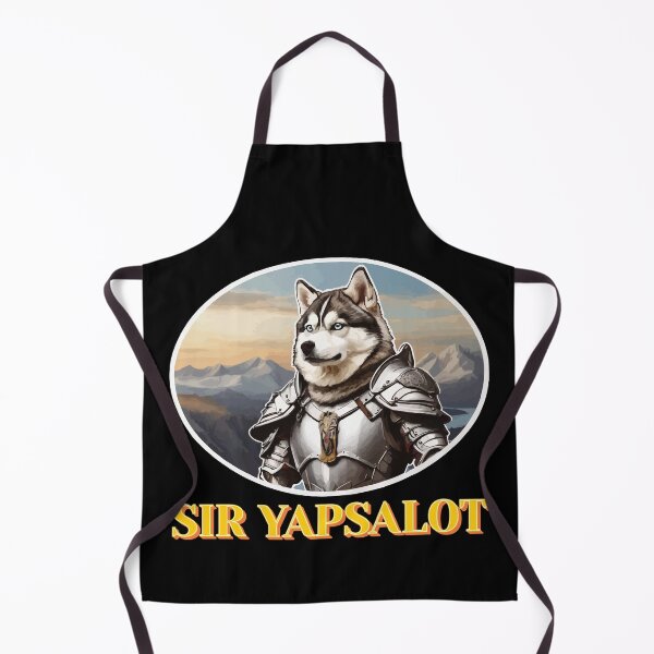 Item preview, Sir Yapsalot Funny Siberian Husky Quote Wearing a Suit of Armor Ver 2 designed and sold by thecatcouch.