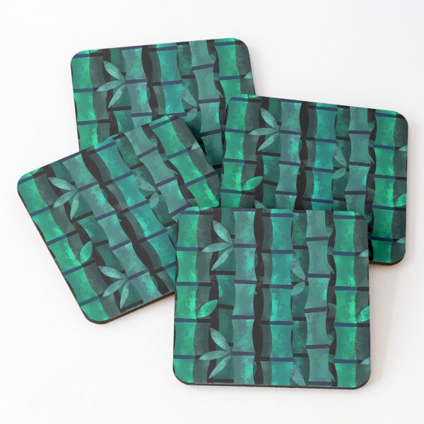 Item preview, Ocean Teal Blue Bamboo  designed and sold by lingartdesign.