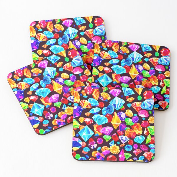 Item preview, Vibrant Falling Diamonds designed and sold by Health And Fitness Posts e-Store.