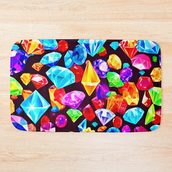 Item preview, Vibrant Falling Diamonds designed and sold by Health And Fitness Posts e-Store.