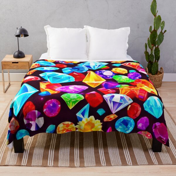 Item preview, Vibrant Falling Diamonds designed and sold by Health And Fitness Posts e-Store.