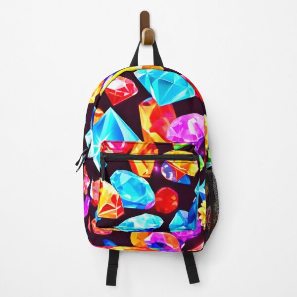Item preview, Vibrant Falling Diamonds designed and sold by Health And Fitness Posts e-Store.