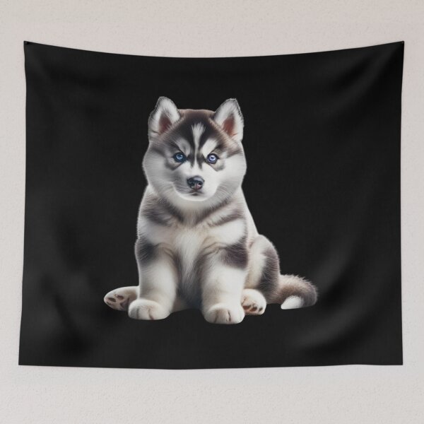 Item preview, Siberian Husky Puppy Elegance designed and sold by CardsStudio.