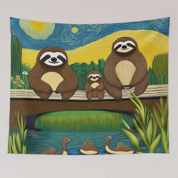 Item preview, Smily Sloths Family At The Riversides Zoo Pals designed and sold by sportsimpact.