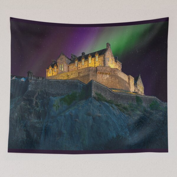 Item preview, Edinburgh Castle Aurora Borealis designed and sold by Alisonchambers2.