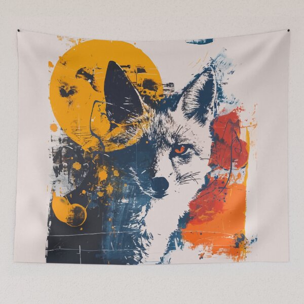 Item preview, Fox grunge portrait designed and sold by etherElric.