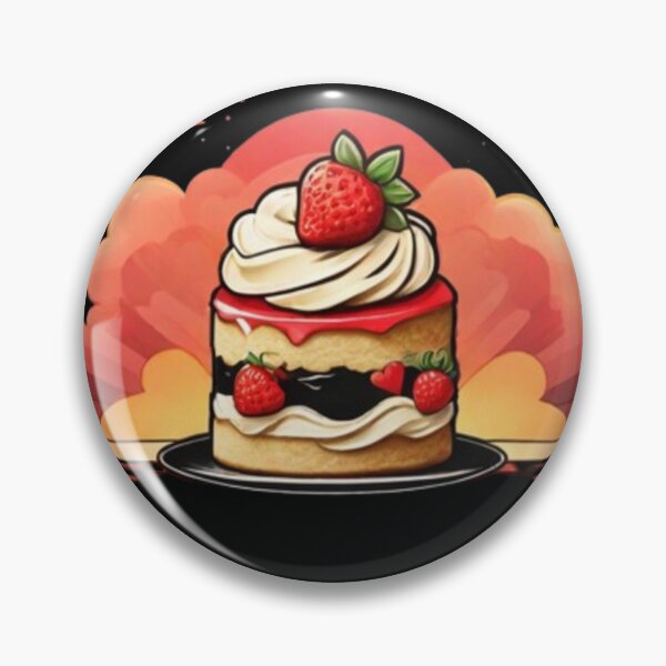 Item preview, Peachy Sunset Strawberry Shortcake: Delightful Dessert Vibes designed and sold by AYACHI90.