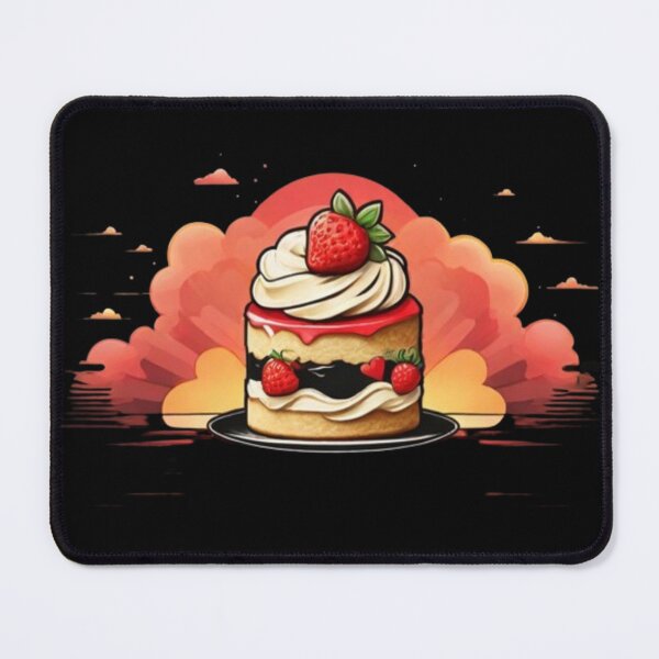 Item preview, Peachy Sunset Strawberry Shortcake: Delightful Dessert Vibes designed and sold by AYACHI90.