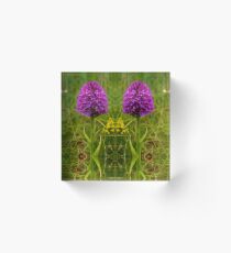 Pyramidal Orchid - iPhone Case Acrylic Block