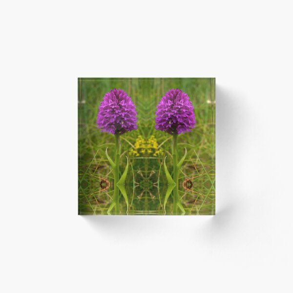 Pyramidal Orchid - iPhone Case Acrylic Block