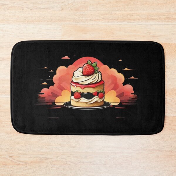 Item preview, Peachy Sunset Strawberry Shortcake: Delightful Dessert Vibes designed and sold by AYACHI90.