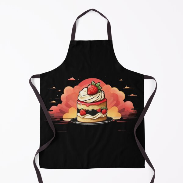 Item preview, Peachy Sunset Strawberry Shortcake: Delightful Dessert Vibes designed and sold by AYACHI90.