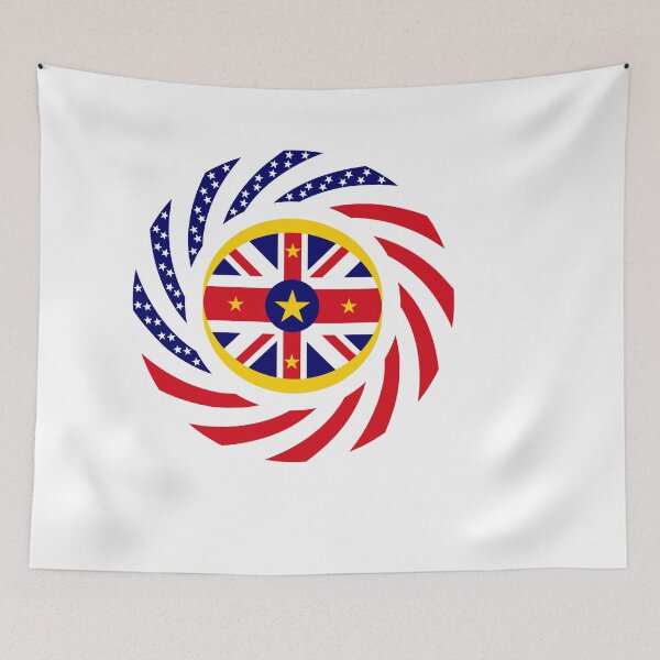 Item preview, Niuean American Multinational Patriot Flag Series designed and sold by Carbon-Fibre Media.