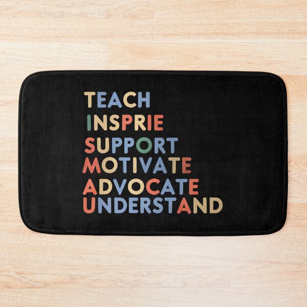 Item preview, Advocate Teach Support Motivate Understand Autism Awareness T-Shirt designed and sold by MAPDDesigns.