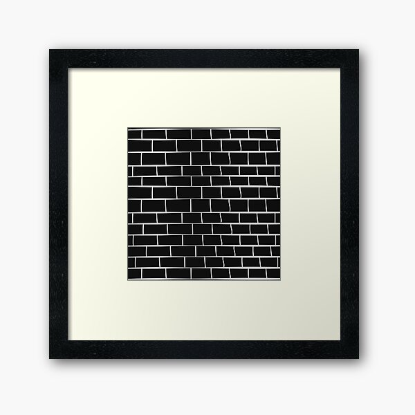 Item preview, Black Brick Wall Texture ; Brick Pattern designed and sold by PatternInArt.
