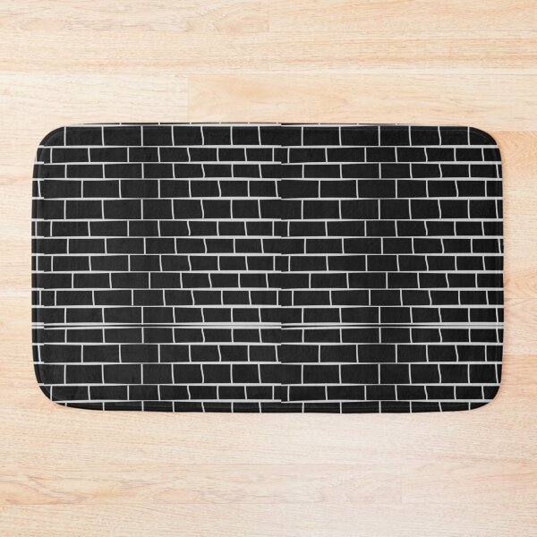 Item preview, Black Brick Wall Texture ; Brick Pattern designed and sold by PatternInArt.