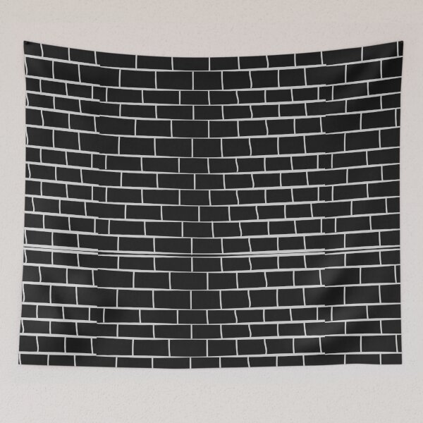 Item preview, Black Brick Wall Texture ; Brick Pattern designed and sold by PatternInArt.