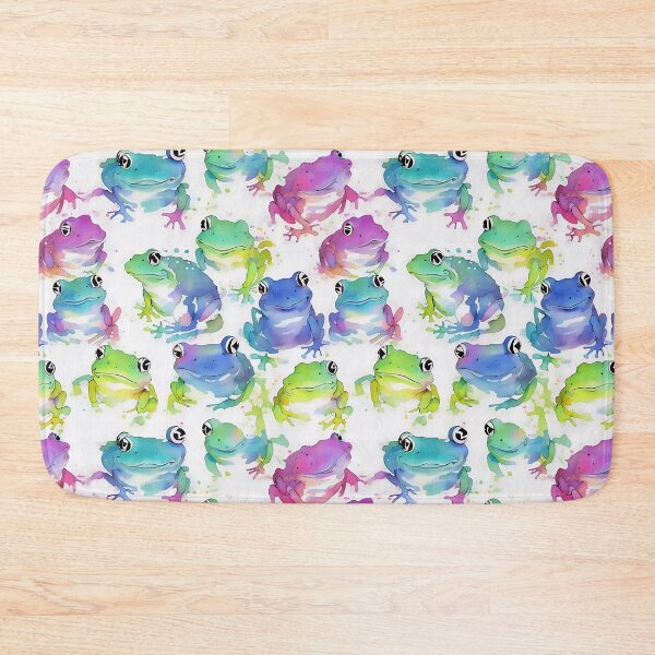 Item preview, Colorful frogs pattern designed and sold by Working-Woman.