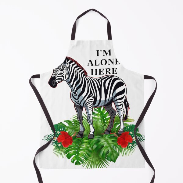 Item preview, Zebra t-shirt,I'm Alone Here,Wildlife pattern T-shirts, cute pattern T-shirts, nature pattern T-shirts designed and sold by MissCirce1993.