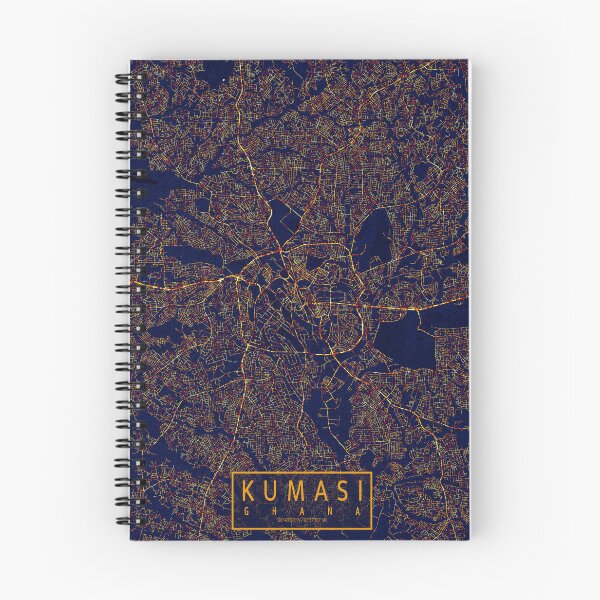 Item preview, Kumasi, Ashanti, Ghana Map - City At Night designed and sold by deMAP.