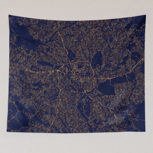 Item preview, Kumasi, Ashanti, Ghana Map - City At Night designed and sold by deMAP.