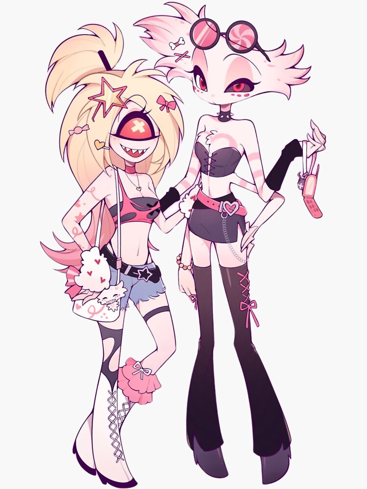 Cherri Bomb Angeldust Hazbin Hotel Sticker