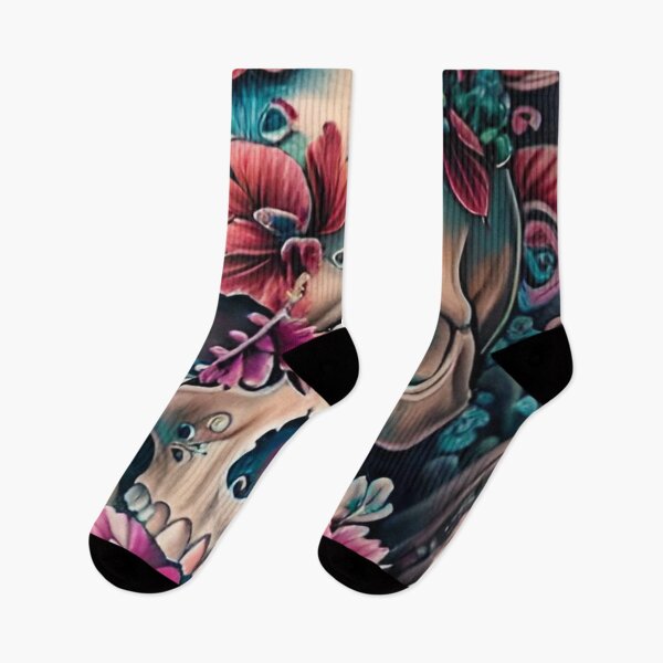 Item preview, Floral Skull designed and sold by MatrixTattoo.