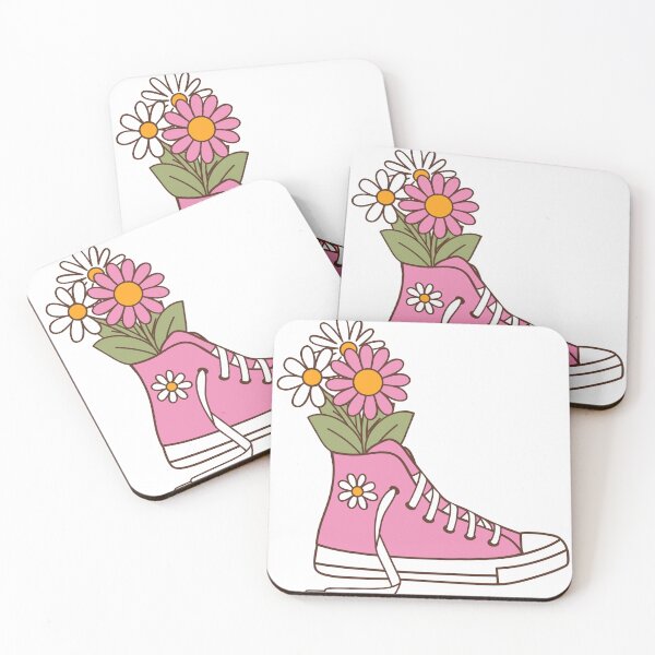 Item preview, "Cute sneakers with flowers" designed and sold by tudoo.