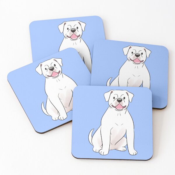 Item preview, white American Bulldog  designed and sold by Yaragold.