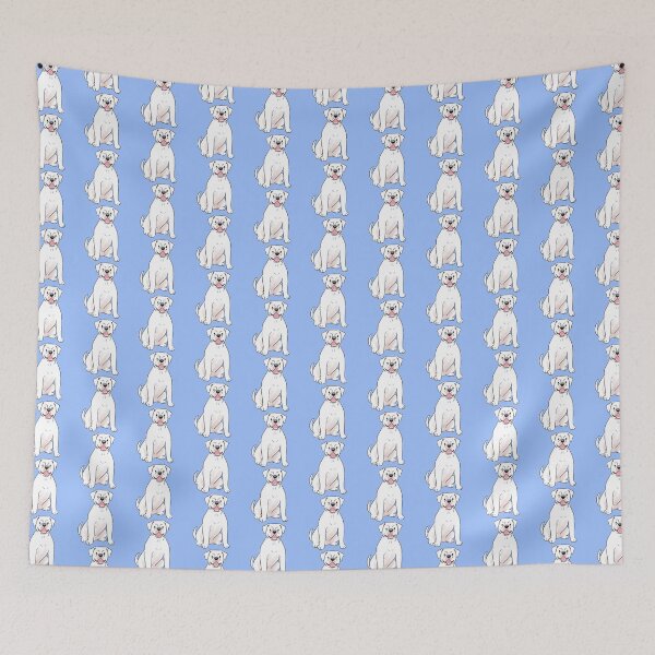 Item preview, white American Bulldog  designed and sold by Yaragold.