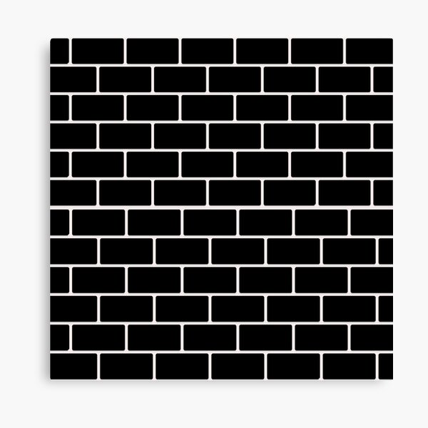 Item preview, Black Brick Wall Texture ; Brick Pattern designed and sold by PatternInArt.