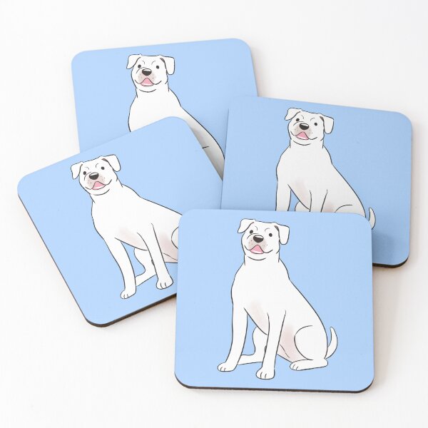Item preview, White American Bulldog  designed and sold by Yaragold.