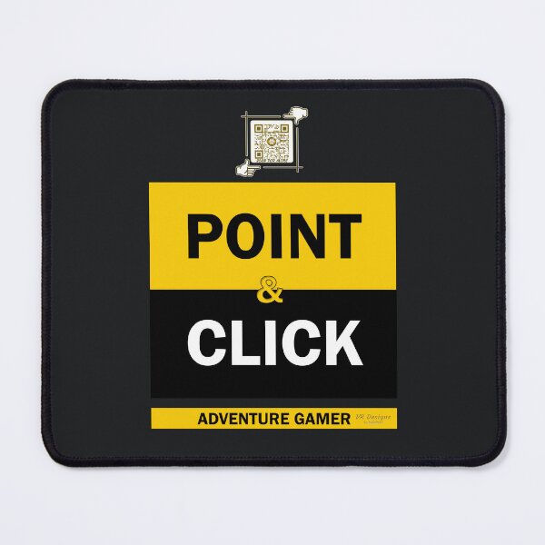 Item preview, Point & Click Adventure Gaming Logo V4 (Yellow/Black) designed and sold by Visual Resolutions.