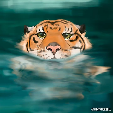 Artwork thumbnail, Tiger by RoxyRockbell