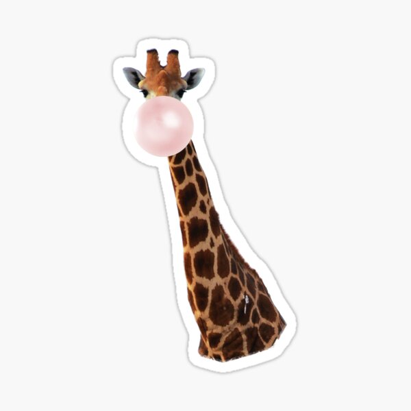 giraffe bubble Sticker