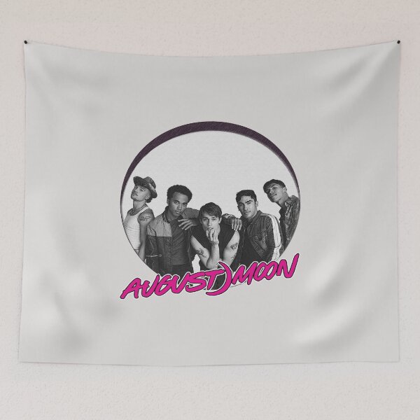 Item preview, August Moon Band Shirt Pink and Black designed and sold by baranskini.
