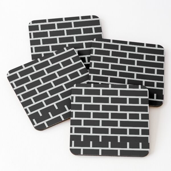 Item preview, Black Brick Wall Texture ; Brick Pattern designed and sold by PatternInArt.