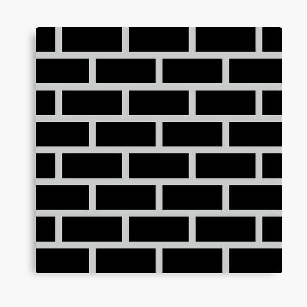 Item preview, Black Brick Wall Texture ; Brick Pattern designed and sold by PatternInArt.