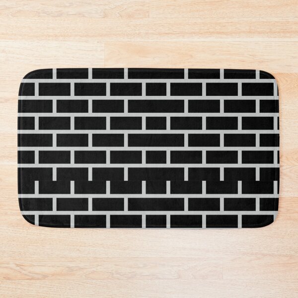 Item preview, Black Brick Wall Texture ; Brick Pattern designed and sold by PatternInArt.