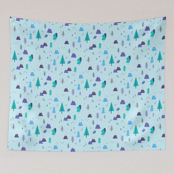 Item preview, Snowy Forests Pattern designed and sold by Christina Camborne-Paynter.