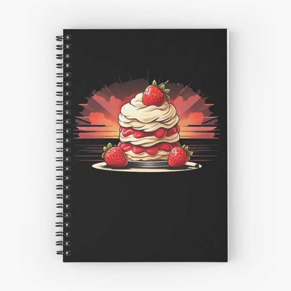 Item preview, Peachy Sunset Strawberry Shortcake: Delightful Dessert Vibes designed and sold by AYACHI90.