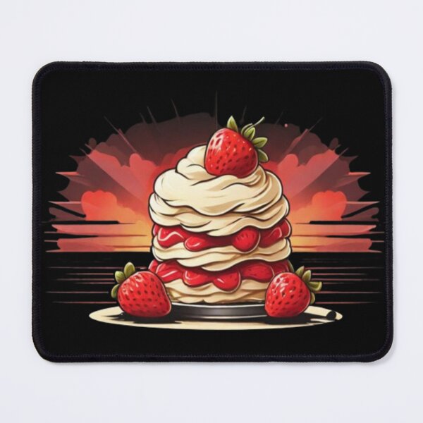 Item preview, Peachy Sunset Strawberry Shortcake: Delightful Dessert Vibes designed and sold by AYACHI90.