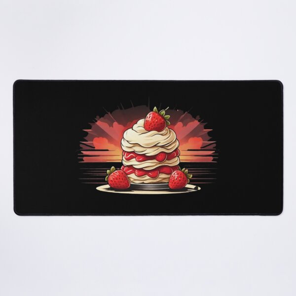 Item preview, Peachy Sunset Strawberry Shortcake: Delightful Dessert Vibes designed and sold by AYACHI90.