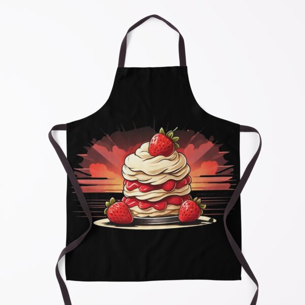 Item preview, Peachy Sunset Strawberry Shortcake: Delightful Dessert Vibes designed and sold by AYACHI90.