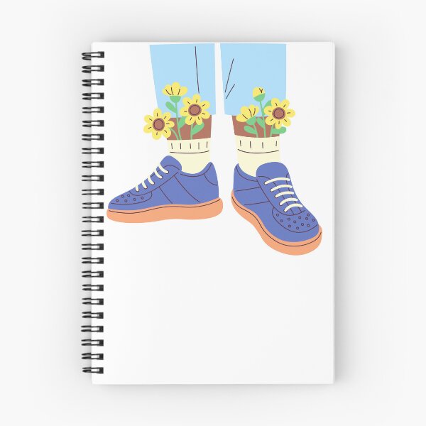 Item preview, cute sneakers with flowers designed and sold by tudoo.