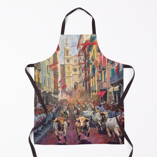 Item preview, Bull Running at San Fermín Festival designed and sold by Bring Back Culture.