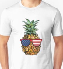 Patriotic Pineapple - 4th of July Unisex T-Shirt