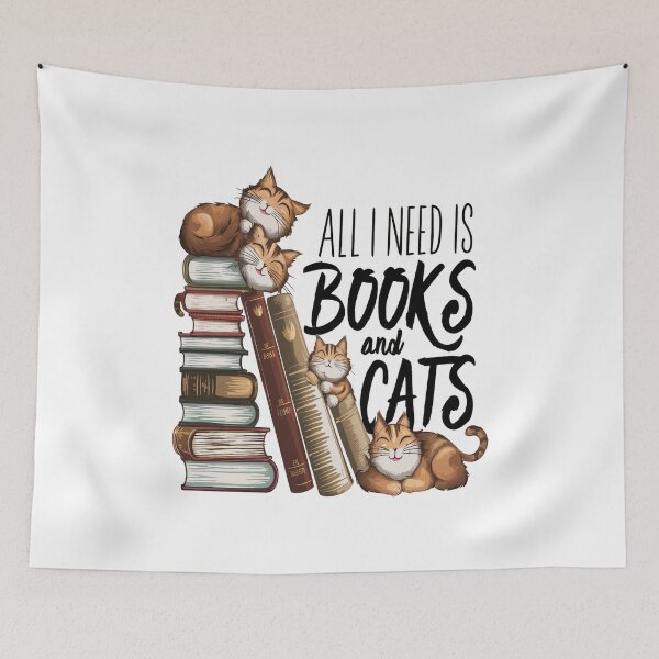 Item preview, Books and Cats designed and sold by YoungMind95.